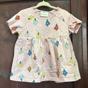 Hanna Andersson Pink Floral Kids Tee
